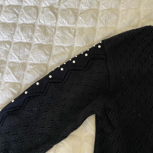 Kenzo Black Sweater with Beaded Eye Design - Picture 10 of 16